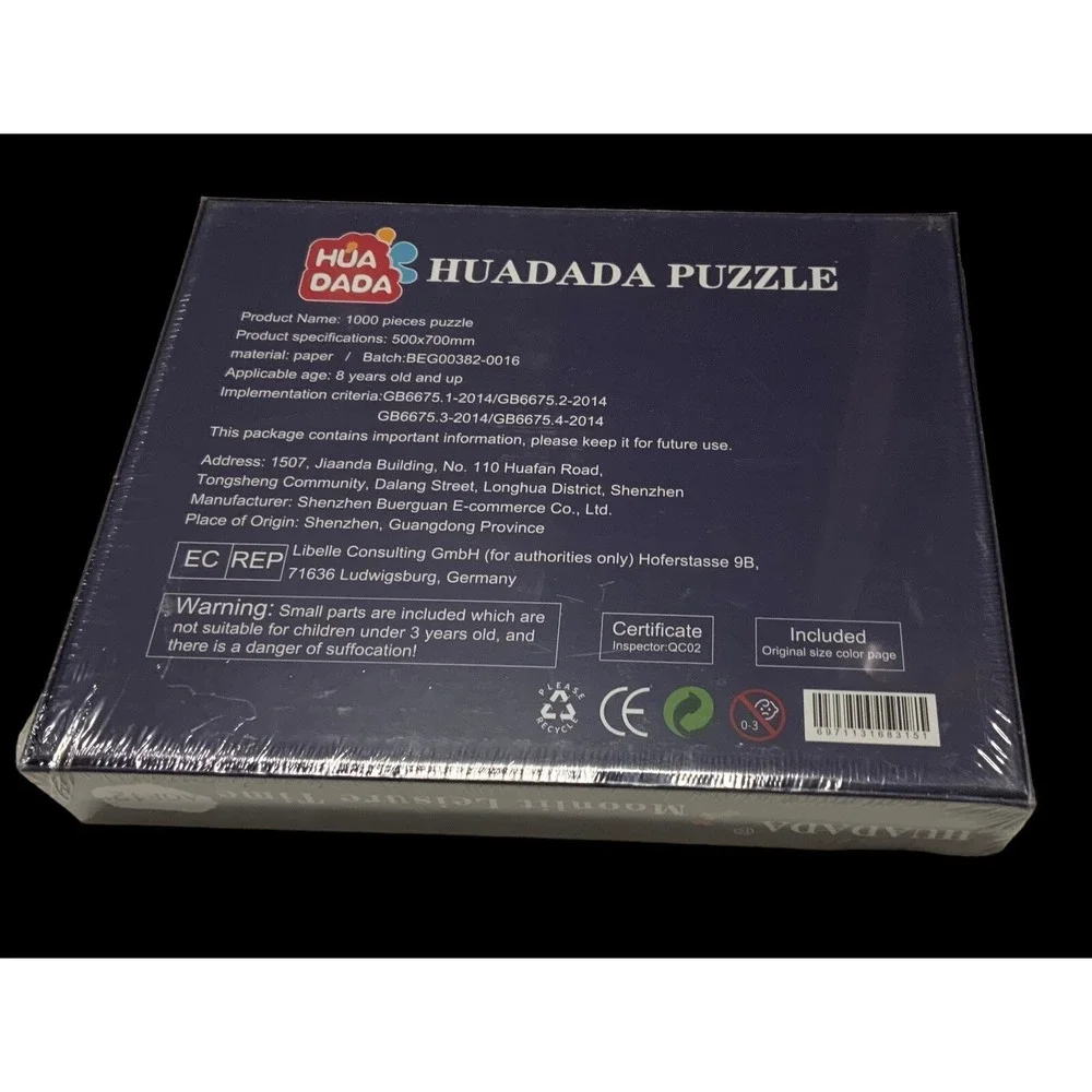Huadada 1000 Piece Jigsaw Puzzle 